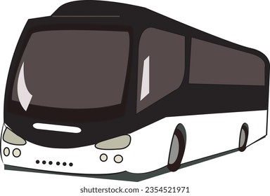 Ilustración vectorial sin igual de un moderno bus urbano en movimiento. Explore la movilidad urbana y el transporte con este dinámico diseño de autobús.