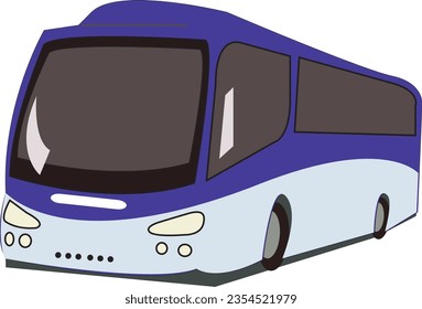 Seamless vector illustration of a modern city bus in motion. Explore urban mobility and transportation with this dynamic bus design.