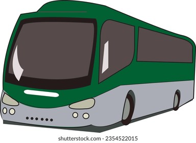 Seamless vector illustration of a modern city bus in motion. Explore urban mobility and transportation with this dynamic bus design.