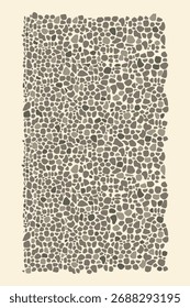 A seamless vector illustration of natural stone texture with irregular pebble shapes. Perfect for background, garden floor design, wall pattern, architecture visualization.