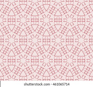 Seamless vector illustration in pink tones with the image of abstract flowers. For the design of greeting cards backgrounds, interior design, textile industry.