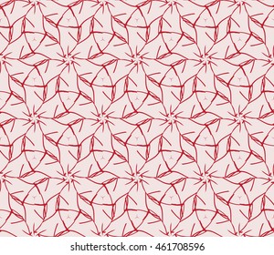 Seamless vector illustration in pink tones with the image of abstract flowers. For the design of greeting cards backgrounds, interior design, textile industry.
