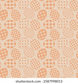 Seamless vector illustration print pattern with Easter eggs decorative background for paper, pack, textile etc 