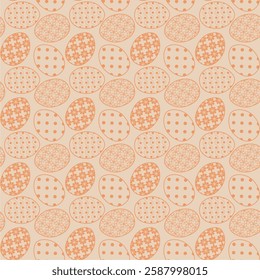 Seamless vector illustration print pattern with Easter eggs decorative background for paper, pack, textile etc 
