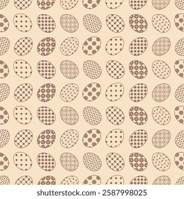 Seamless vector illustration print pattern with Easter eggs decorative background for paper, pack, textile etc 