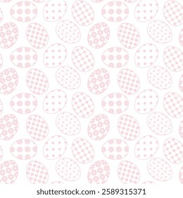 Seamless vector illustration print pattern with Easter eggs decorative background for paper, pack, textile etc