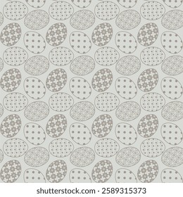 Seamless vector illustration print pattern with Easter eggs decorative background for paper, pack, textile etc