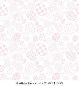 Seamless vector illustration print pattern with Easter eggs decorative background for paper, pack, textile etc