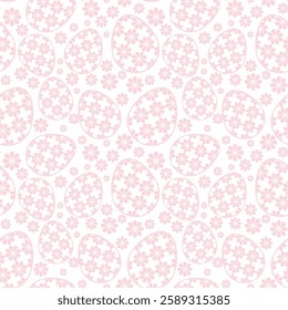 Seamless vector illustration print pattern with Easter eggs decorative background for paper, pack, textile etc