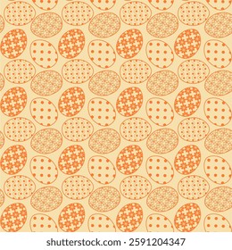 Seamless vector illustration print pattern with Easter eggs decorative background for paper, pack, textile etc