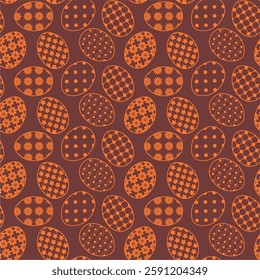Seamless vector illustration print pattern with Easter eggs decorative background for paper, pack, textile etc