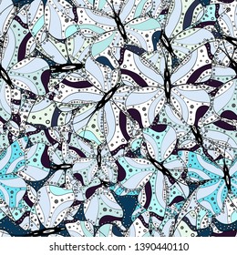 Seamless. Vector illustration. Simple feminine pattern for invitation, card, print. Butterfly on neutral, gray and white background. Random neutral, gray and white butterflies cute pattern.