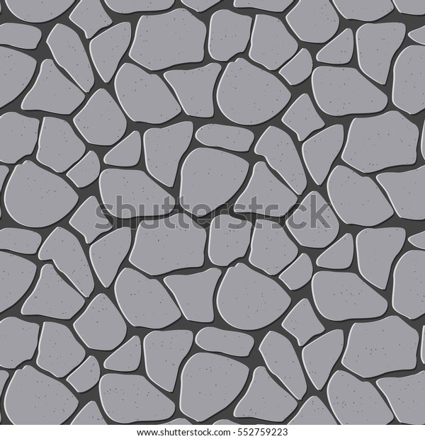 Seamless Vector Illustration Seamless Stone Brick Stock Vector (Royalty ...
