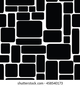 Seamless vector illustration of stone bricks background 