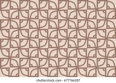 Seamless vector illustration with from the transformation of geometric shape. For the design, printing, greeting cards. Skin color tone.