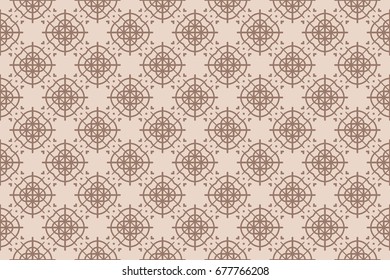 Seamless vector illustration with from the transformation of geometric shape. For the design, printing, greeting cards. Skin color tone.