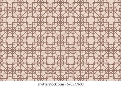 Seamless vector illustration with from the transformation of geometric shape. For the design, printing, greeting cards. Skin color tone.