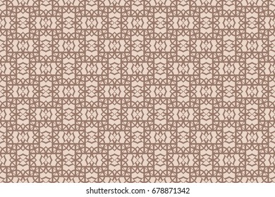 Seamless vector illustration with from the transformation of geometric shape. For the design, printing, greeting cards. Skin color tone.