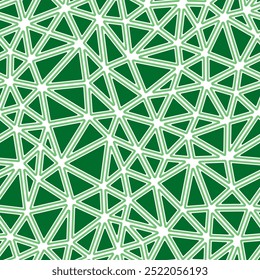 Seamless vector illustration. Triangles Background. Rounded solid shapes in frames. Medium triangles size. Single color tone style. Repeatable pattern. Classy vector tiles.