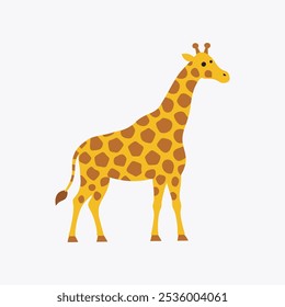 Seamless vector illustration of wild giraffe print pattern, perfect for digital products, backgrounds, fashion designs, wallpapers, and creative projects needing a safari or nature-inspired theme.