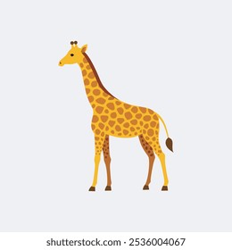 Seamless vector illustration of wild giraffe print pattern, perfect for digital products, backgrounds, fashion designs, wallpapers, and creative projects needing a safari or nature-inspired theme.
