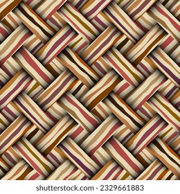 Seamless vector image. Beige herringbone geometric pattern . Tribal native style. Vector image