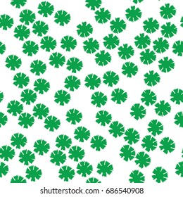 Seamless vector image with flower ornament on white background