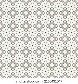 Seamless, Vector Image of Geometric Shapes and Lines That Form a Kind of Lace. Possible Applications in Design and Textiles