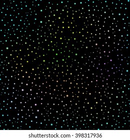 seamless vector image of the night sky with stars 