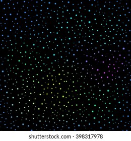 seamless vector image of the night sky with stars 