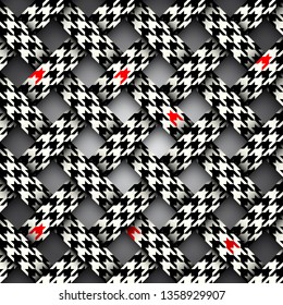 Seamless vector image. Patchwork plaid pattern. Imitatin of interweaving ribbons.