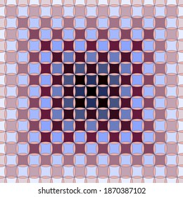 A Seamless  Vector Image Red  Brown Squares Arranged in A Gradient Order from A Dark Center On Light Blue Background  Application in Design   Textiles Possible 