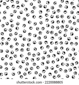 Seamless vector image. Vector soccer balls. ,