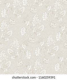 Seamless vector indian floral pattern