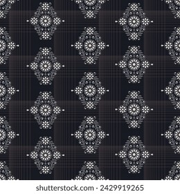 seamless vector indian paisley design on background