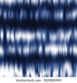 Seamless vector indigo shibori ombre tie dye pattern for surface print. High quality illustration. Realistic digitally rendered tie dye in perfect repeat for apparel, textile or interior design.