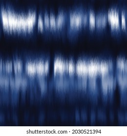 Seamless vector indigo shibori ombre tie dye pattern for surface print. High quality illustration. Realistic digitally rendered tie dye in perfect repeat for apparel, textile or interior design.