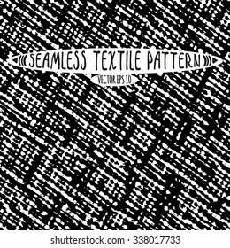 Seamless vector ink drawn textile pattern.A useful model for any design project backgrounds and printed materials.