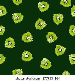 Seamless vector kiwi fruit with green background. Great for Fabric, Textile, backgrounds, wallpaper, surface pattern, scrapbook, bullet journal. 