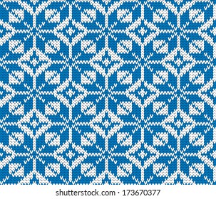seamless vector knitted background