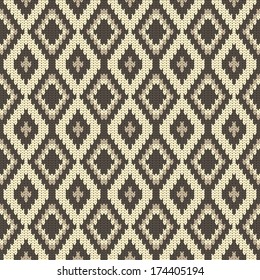 seamless vector knitted background