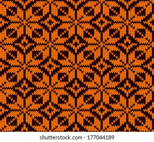 seamless vector knitted background