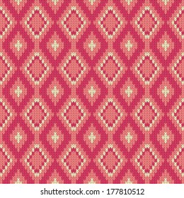 seamless vector knitted background