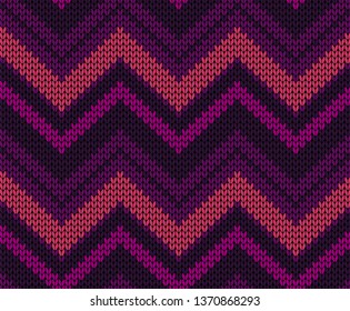 Seamless vector knitted texture