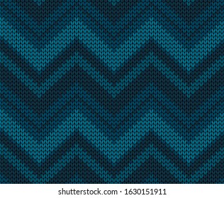 Seamless vector knitted texture illustration