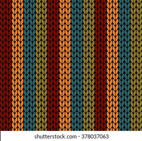 Seamless vector knitting pattern