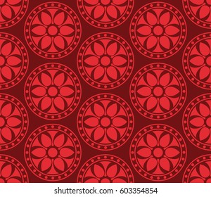 Seamless vector korean pattern, tradition asian ornament