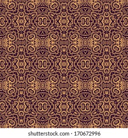 Seamless vector laced pattern in old russian style
