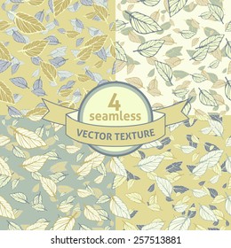 Seamless vector leafy texture