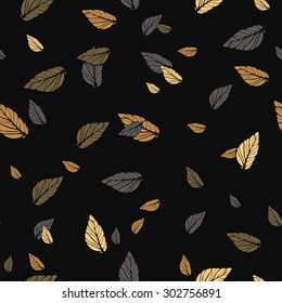 Seamless vector leafy texture